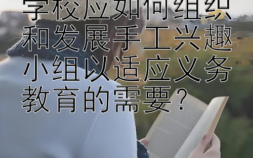 学校应如何组织和发展手工兴趣小组以适应义务教育的需要？