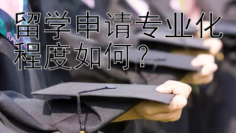 留学申请专业化程度如何？