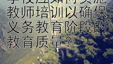 学校应如何实施教师培训以确保义务教育阶段的教育质量？