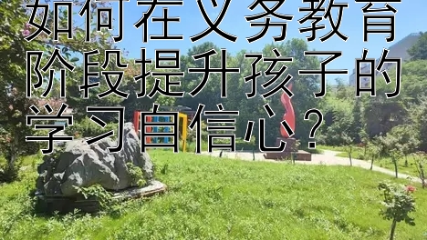 如何在义务教育阶段提升孩子的学习自信心？