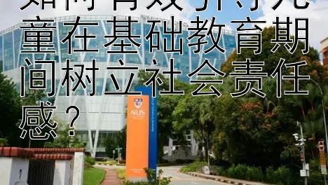 如何有效引导儿童在基础教育期间树立社会责任感？