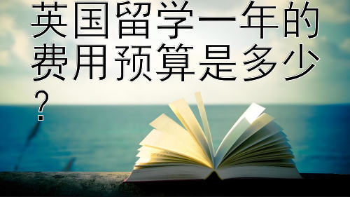 英国留学一年的费用预算是多少？