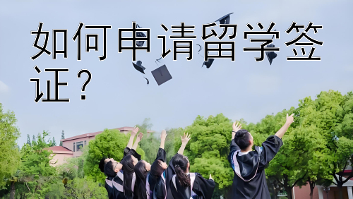 如何申请留学签证？