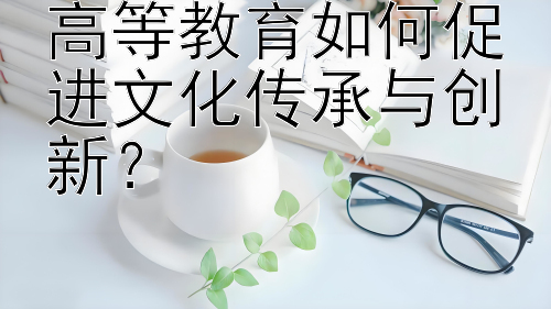 高等教育如何促进文化传承与创新？