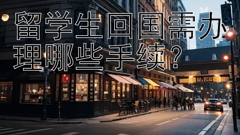 留学生回国需办理哪些手续？