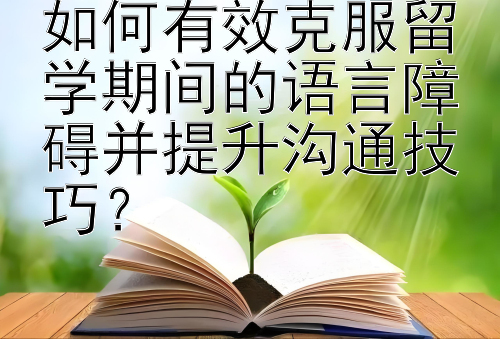 如何有效克服留学期间的语言障碍并提升沟通技巧？