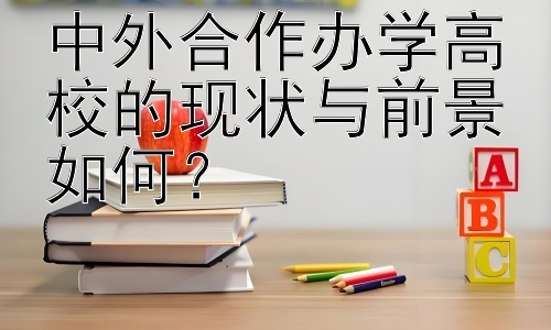 中外合作办学高校的现状与前景如何？