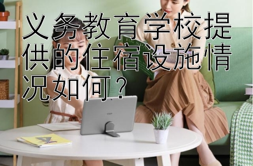 义务教育学校提供的住宿设施情况如何？