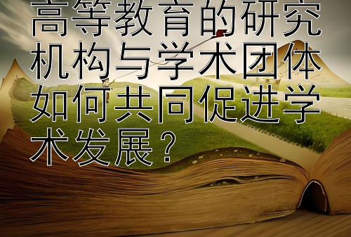 高等教育的研究机构与学术团体如何共同促进学术发展？