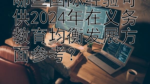 哪些国际经验可供2024年在义务教育均衡发展方面参考？