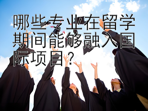 哪些专业在留学期间能够融入国际项目？