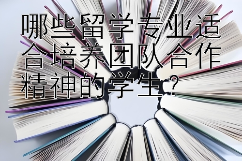 哪些留学专业适合培养团队合作精神的学生？