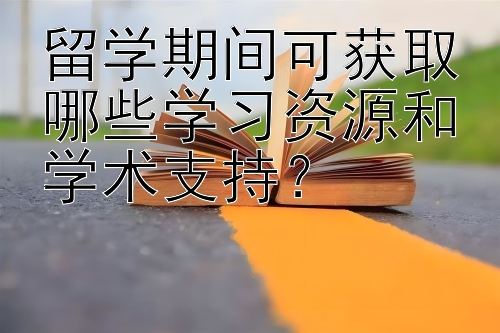 留学期间可获取哪些学习资源和学术支持？