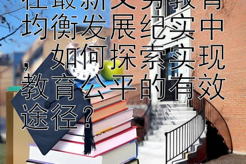 在最新义务教育均衡发展纪实中，如何探索实现教育公平的有效途径？