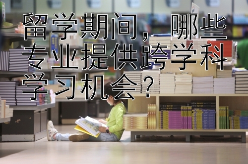 留学期间，哪些专业提供跨学科学习机会？