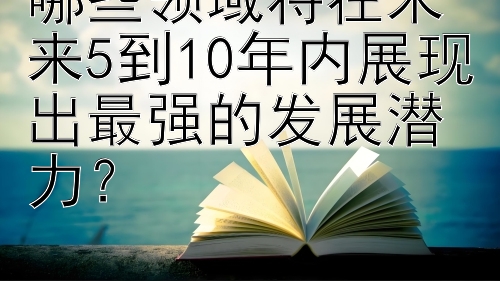 哪些领域将在未来5到10年内展现出最强的发展潜力？