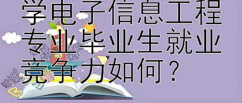 杭州电子科技大学电子信息工程专业毕业生就业竞争力如何？