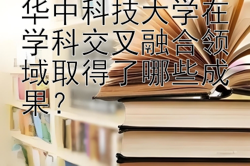 华中科技大学在学科交叉融合领域取得了哪些成果？