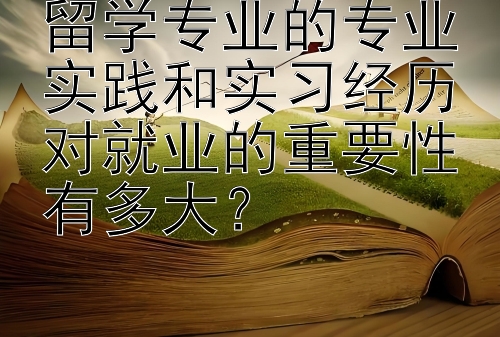 留学专业的专业实践和实习经历对就业的重要性有多大？