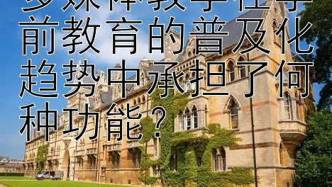 多媒体教学在学前教育的普及化趋势中承担了何种功能？