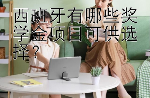 西班牙有哪些奖学金项目可供选择？