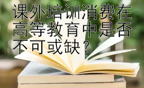 课外培训消费在高等教育中是否不可或缺？