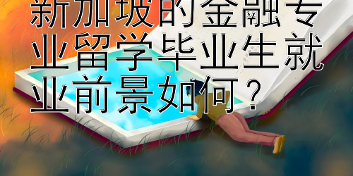 新加坡的金融专业留学毕业生就业前景如何？