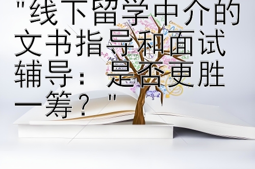 线下留学中介的文书指导和面试辅导：是否更胜一筹？