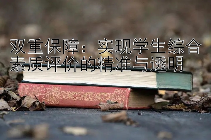 双重保障：实现学生综合素质评价的精准与透明