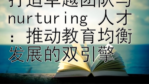 打造卓越团队与 nurturing 人才：推动教育均衡发展的双引擎