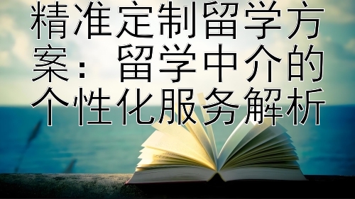 精准定制留学方案：留学中介的个性化服务解析